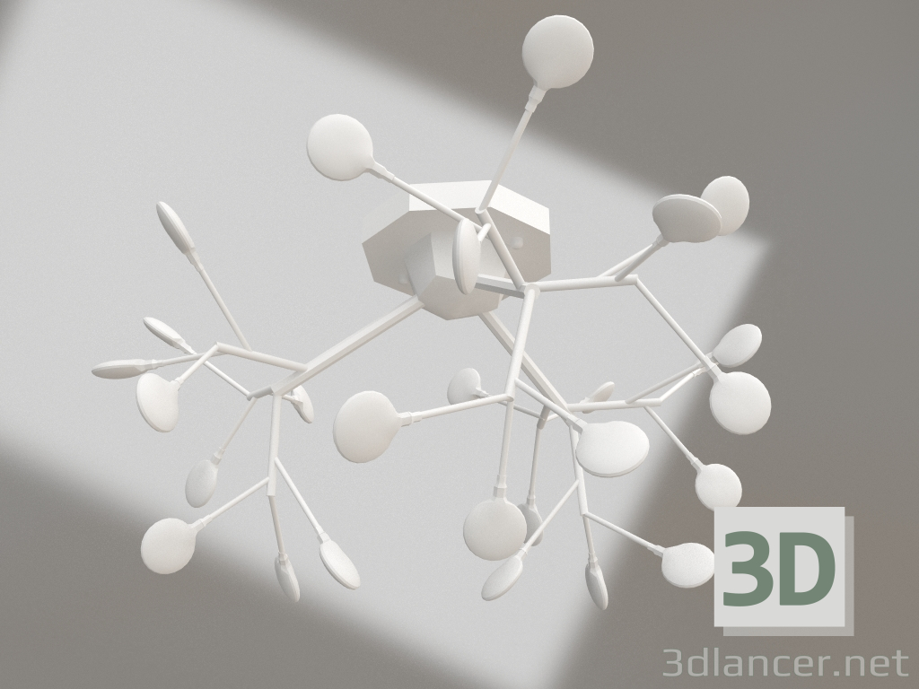 modello 3D Lampada Wetta bianco (07521-27.01) - anteprima