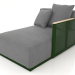 Modelo 3d Módulo de sofá seção 2 direita (verde garrafa) - preview