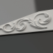 Modelo 3d Elemento decorativo de gesso DE 040 A (90x252) - preview