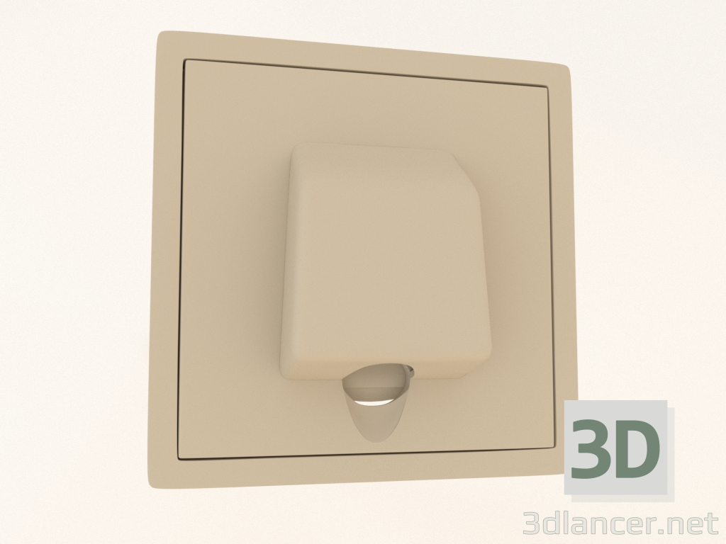 3d model Cable outlet (matte cashmere, DA87135) R98 - preview