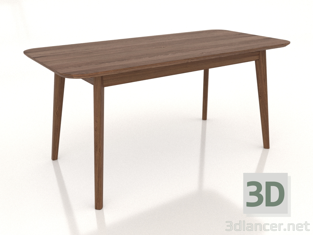 3d model Dining table LARGE 1600x750 mm (light walnut) - preview