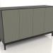Modelo 3d Móvel de TV FARGO com fachadas fresadas 1600x500x950 mm (oliveira, carvalho wengué, opção 4) - preview