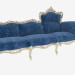 3D Modell Sofa gerade klassisch (11422) - Vorschau