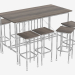 3d model Bar table Tavolo - preview