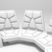 3d Leather sofa model buy - render