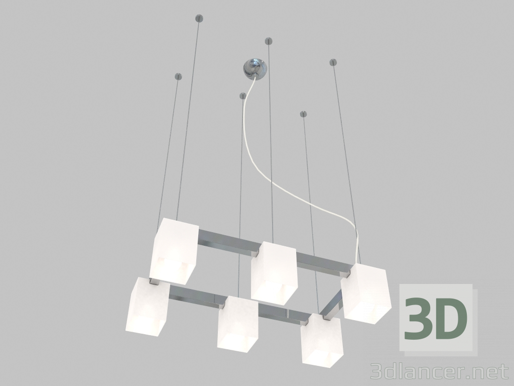 modèle 3D Lustre pendentif Qubica (805060) - preview