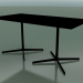 3d model Rectangular table with a double base 5526, 5506 (H 74 - 79x159 cm, Black, V39) - preview