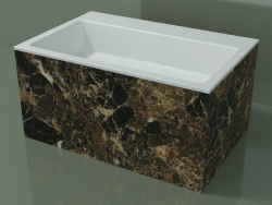 Countertop washbasin (01R142302, Emperador M06, L 72, P 48, H 36 cm)