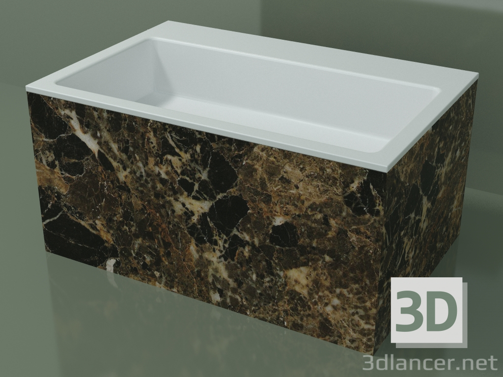 3D modeli Tezgah üstü lavabo (01R142302, Emperador M06, L 72, P 48, H 36 cm) - önizleme