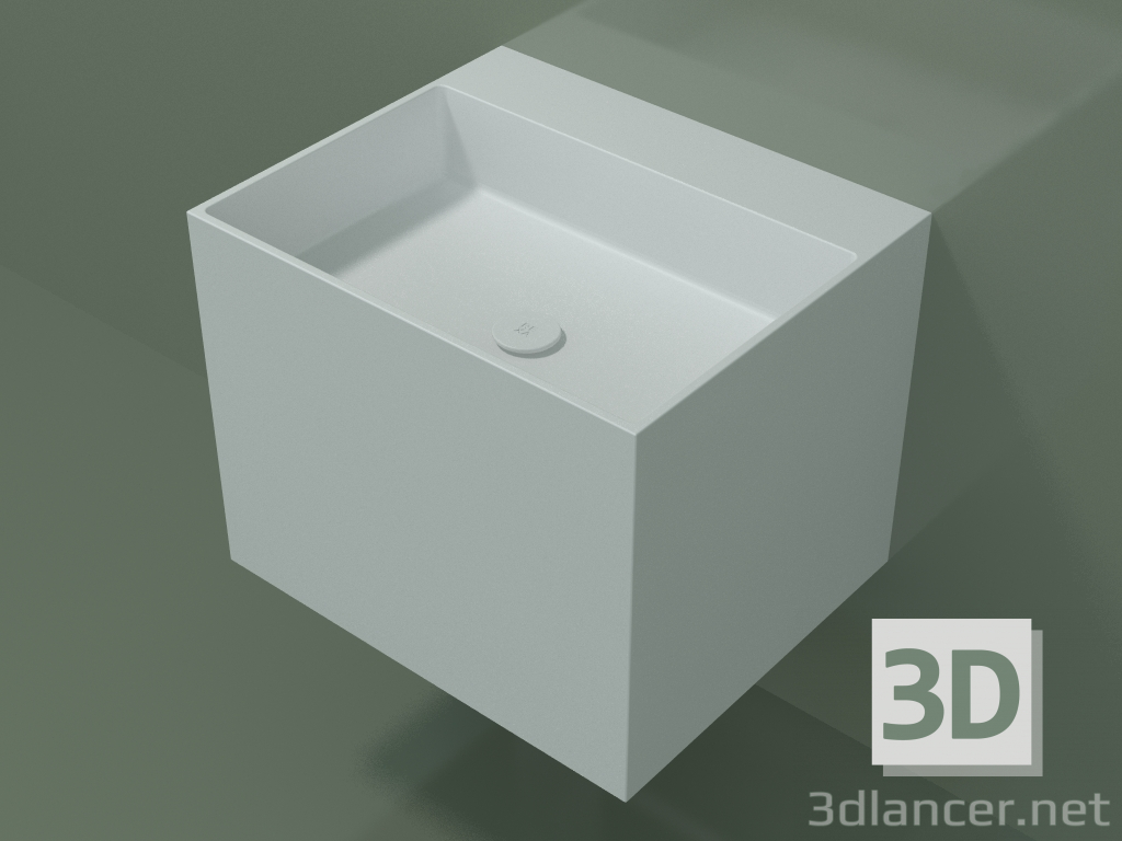 3D modeli Duvara monte lavabo (02UN33302, Glacier White C01, L 60, P 50, H 48 cm) - önizleme