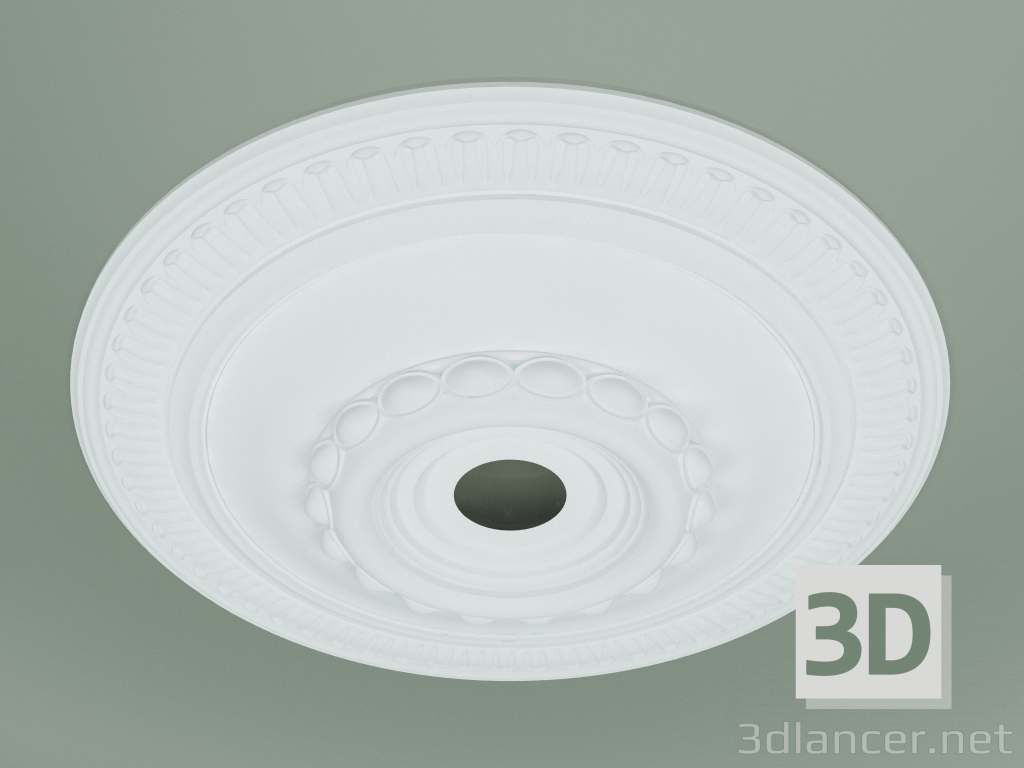3D Modell Rosette mit Ornament RW012 - Vorschau
