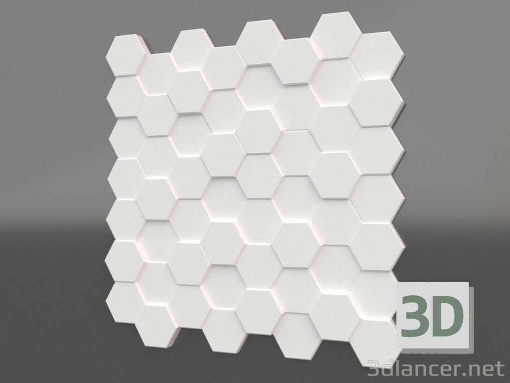 3D modeli 3 boyutlu panel M-44 - önizleme