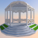 3d модель Беседка – превью
