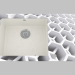 modèle 3D Lavage de verre-granit, 1 chambre avec une aile pour le séchage - le bord d'un rond Capella (ZSC AC1 - preview