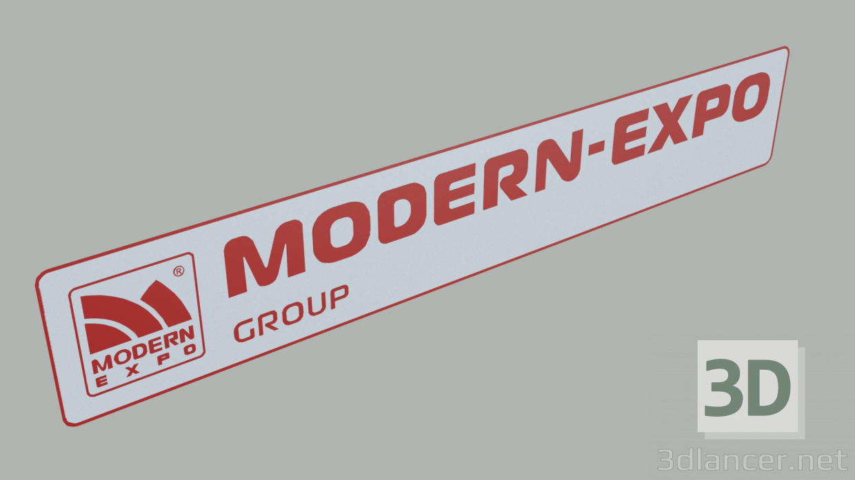 3 डी लोगो आधुनिक-एक्सपो मॉडल खरीद - रेंडर
