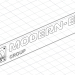 3d Логотип Modern-Expo модель купити - зображення