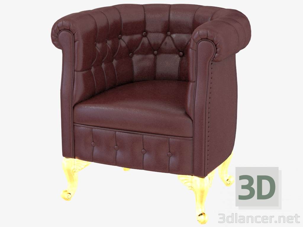 3d model Chair of Chesterfield Bella Vita (13424) - preview