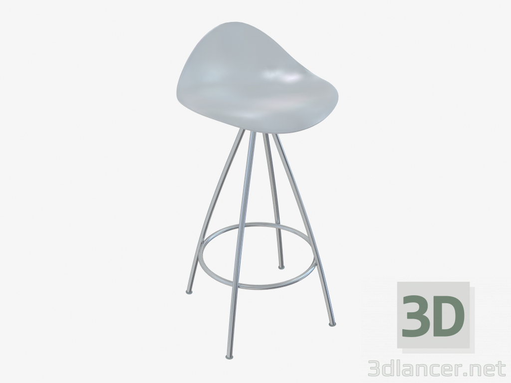 3D modeli Sandalye (beyaz beyaz h66) - önizleme