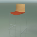 3d model Bar stool 0304 (on a sled, with a pillow on the seat, natural oak) - preview