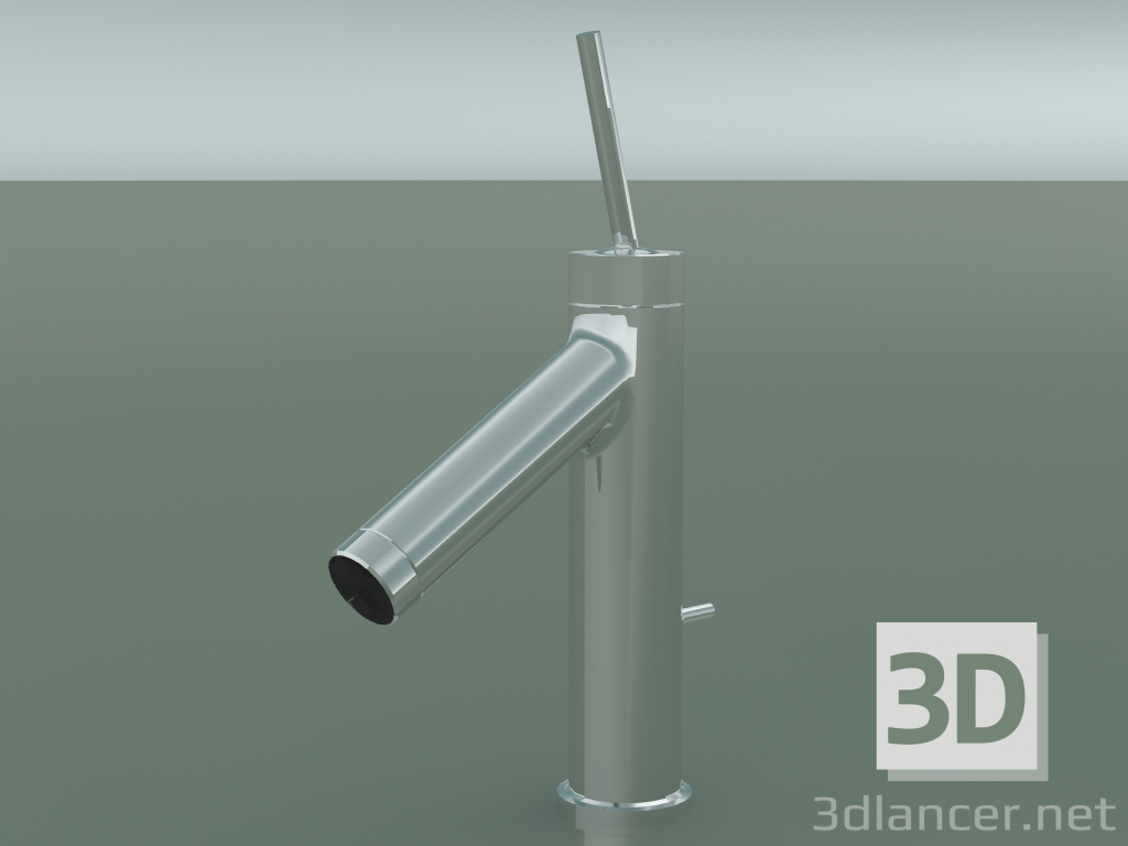 3D modeli Tek kollu lavabo bataryası 90 (Krom, 10111000) - önizleme