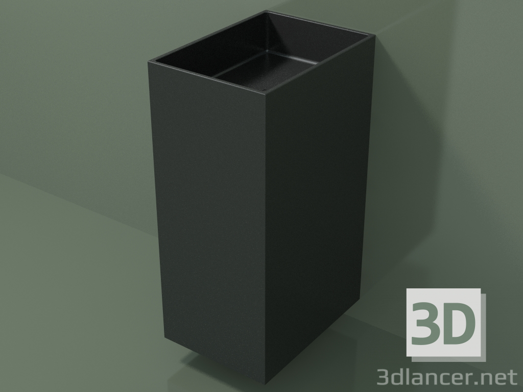 3d model Wall-mounted washbasin (03UN16302, Deep Nocturne C38, L 36, P 50, H 85 cm) - preview