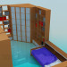 3D Modell Festlegen der Möbel im Schlafzimmer für eine person - Vorschau