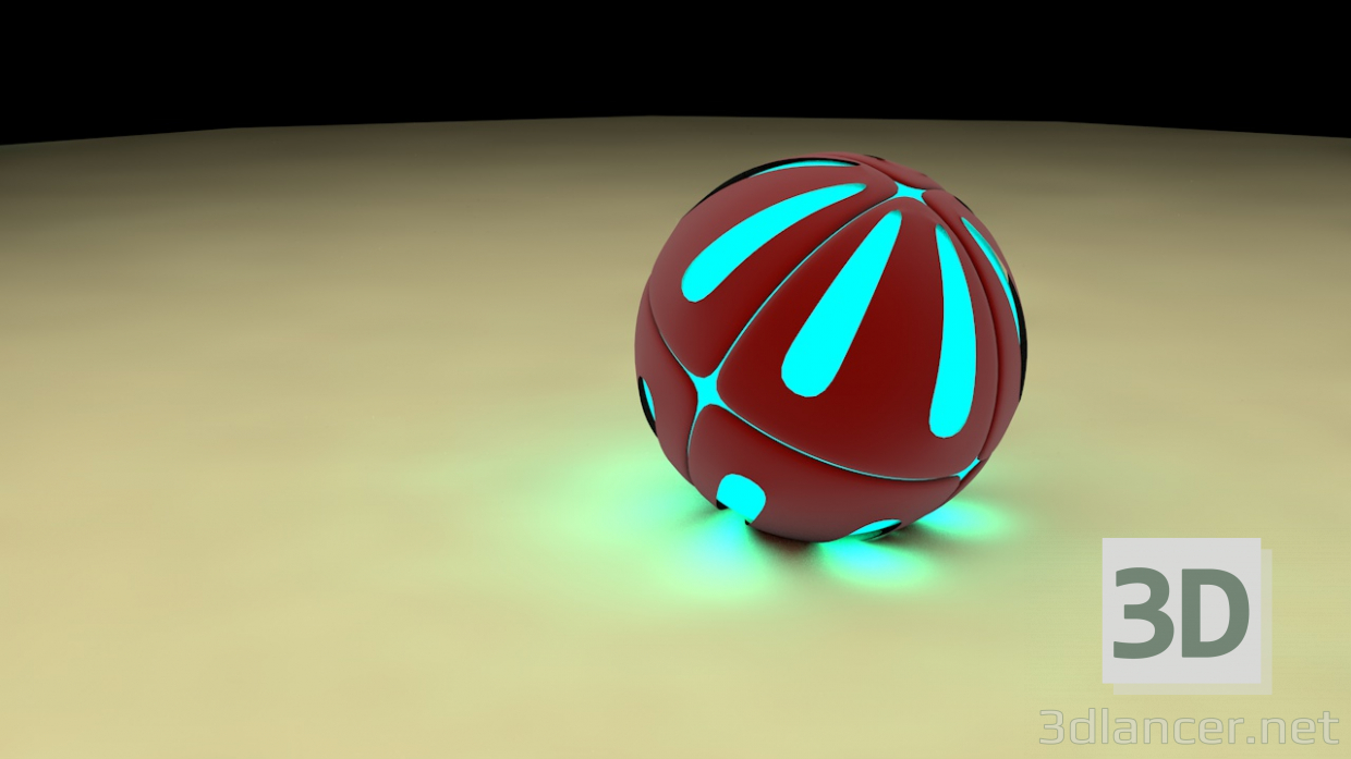 3d model ball - preview