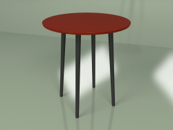 Маленький обідній стіл Супутник 70 см (бордовий)