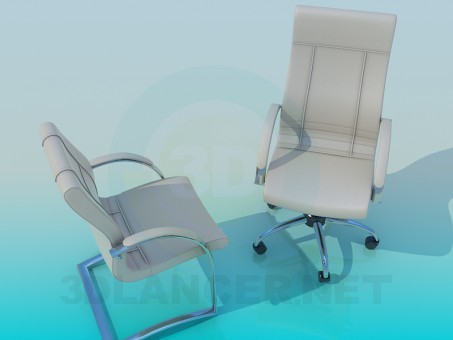 3d model Office chair - preview 3d model Office chair - preview