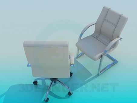 3d model Office chair - preview 3d model Office chair - preview