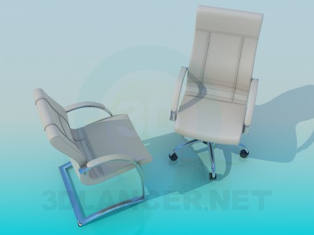 3d model Office chair - preview 3d model Office chair - preview