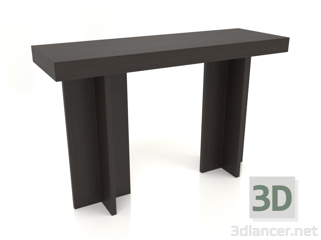 3D modeli Konsol masası KT 14 (1200x400x775, ahşap kahverengi koyu) - önizleme