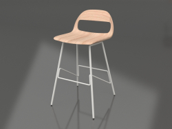 Semi-bar chair Leina (White)