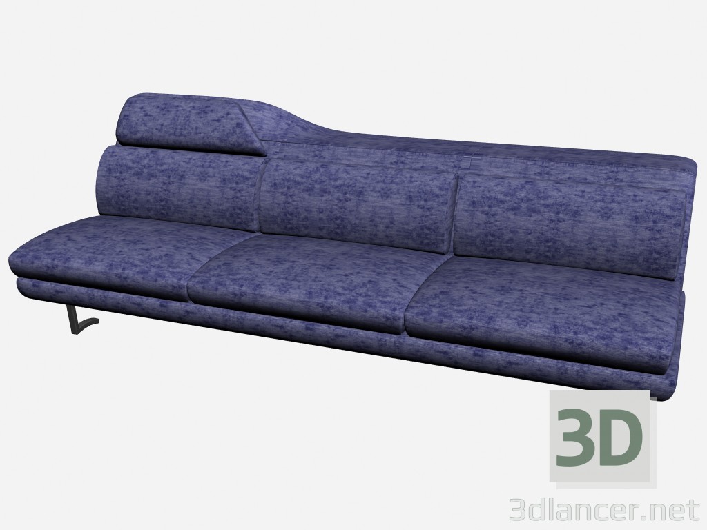 Modelo 3d Sofá de parque 1 - preview