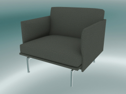 Esboço do estúdio da cadeira (Fiord 961, alumínio polido)