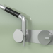 3d model Set of hydro-progressive bath and shower mixer with hand shower (18 58 R, AS) - preview