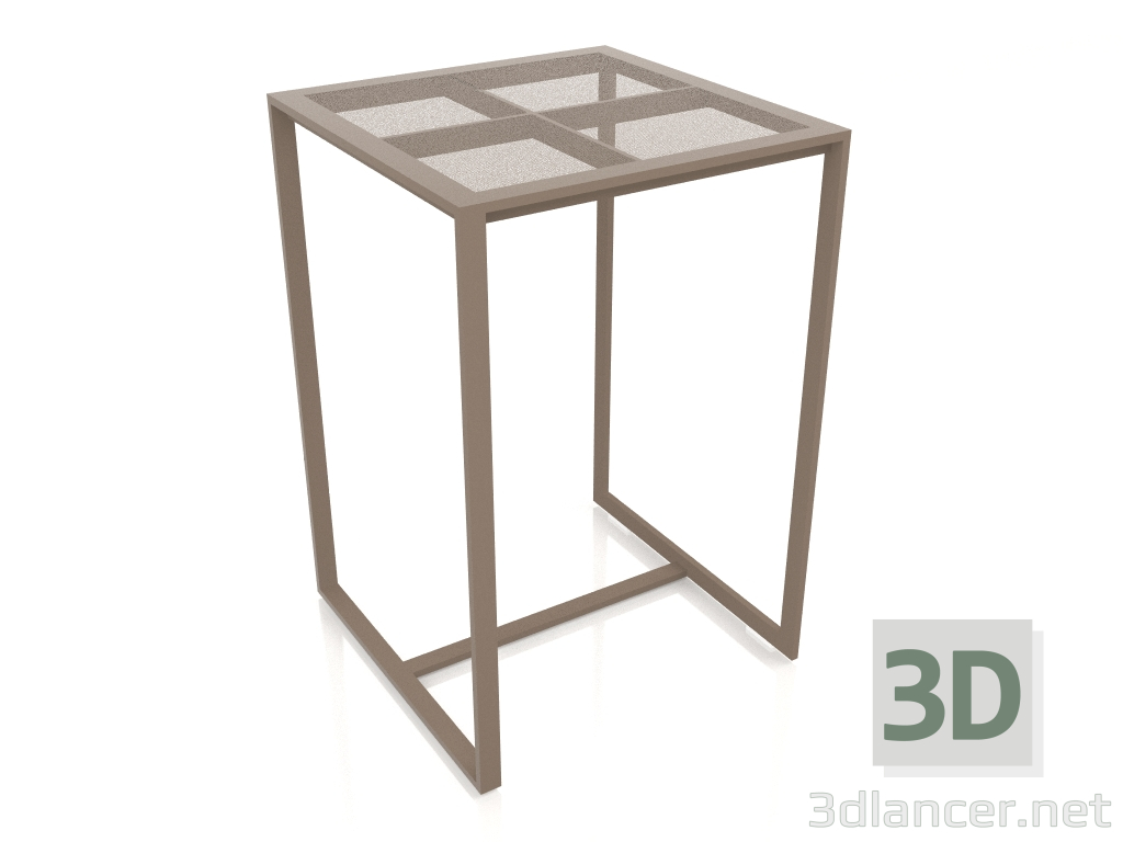 modello 3D Tavolino da bar (Bronzo) - anteprima