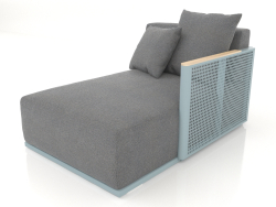 Módulo de sofá seção 2 direita (azul cinza)