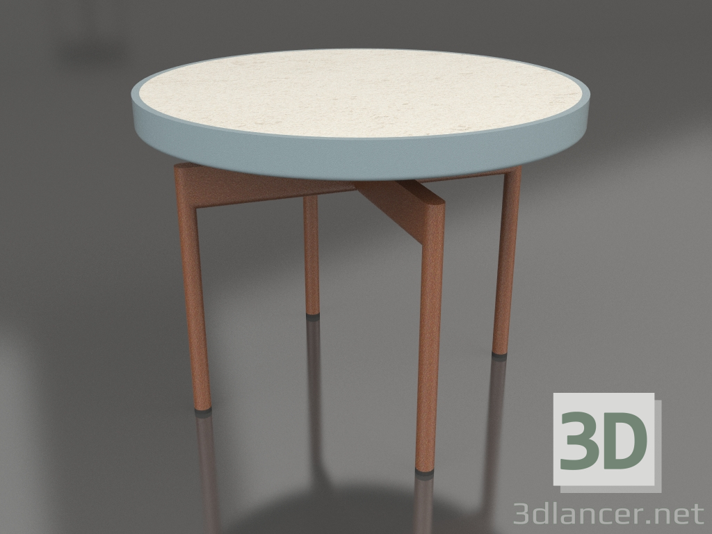 3 डी मॉडल गोल कॉफी टेबल Ø60 (नीला ग्रे, डेकटन डाने) - पूर्वावलोकन