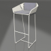 3d модель Високий стілець зі спинкою (Agate grey) – превью