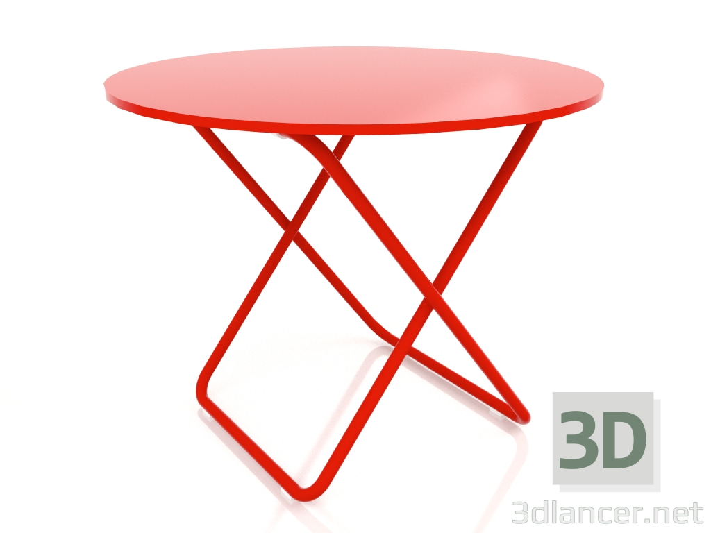 3D modeli Yemek masası (Kırmızı) - önizleme