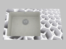Cam-granit yıkama, kurutma için kanatlı 1 odacık - kenar yuvarlak Capella (ZSC SC1C)