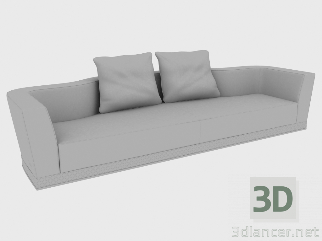 modèle 3D Canapé WELLES SOFA (362X125XH74) - preview
