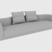 3D modeli Sofa WELLES SOFA (362X125XH74) - önizleme
