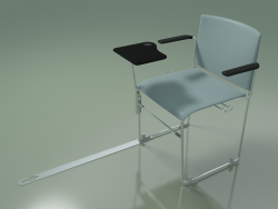 Kolçaklı ve aksesuarlı istiflenebilir sandalye 6603 (polipropilen Petrol, CRO)