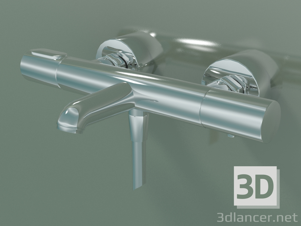 3D Modell Badethermostat für freiliegende Installation (34435000) - Vorschau