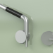 3d модель Комплект гидропрогрессивного смесителя для ванны-душа с ручным душем (18 58, AS) – превью