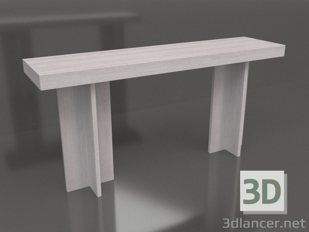 3d model Console table KT 14 (1600x400x775, wood pale) - preview