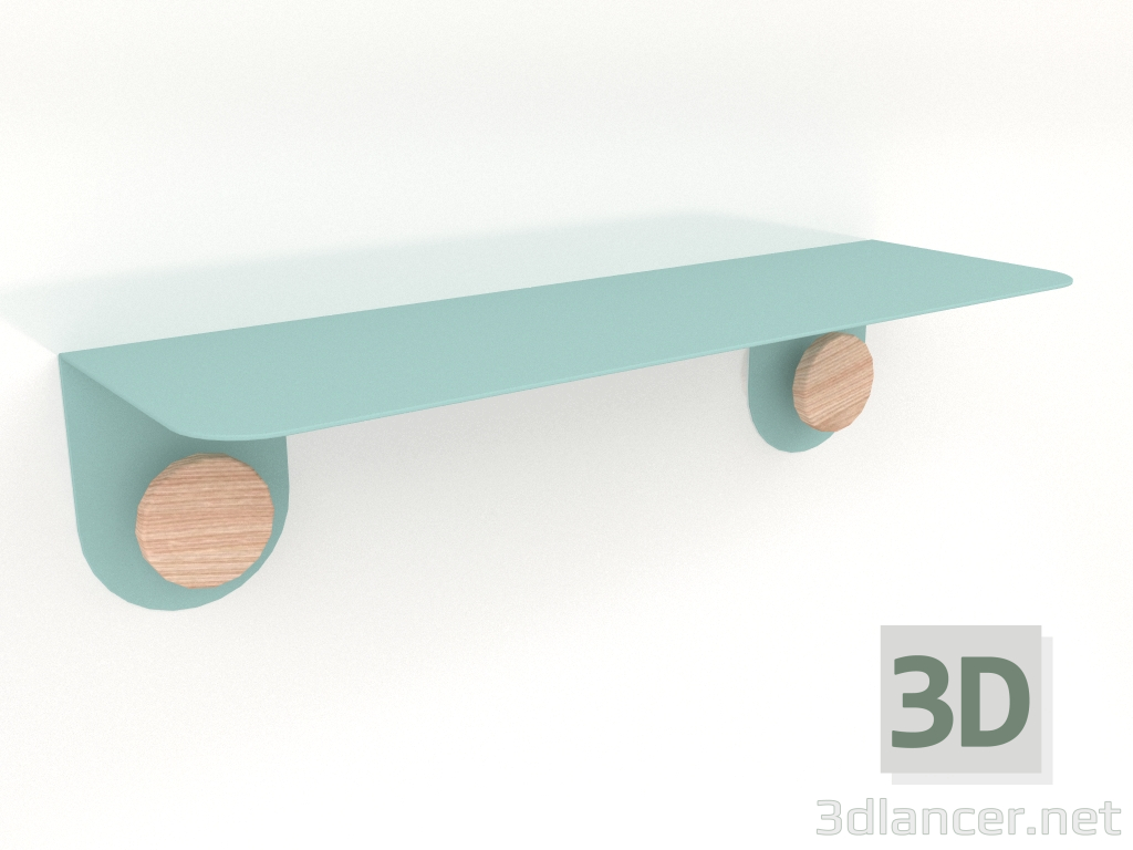 3D modeli Duvar rafı Askı 50 (Açık yeşil) - önizleme