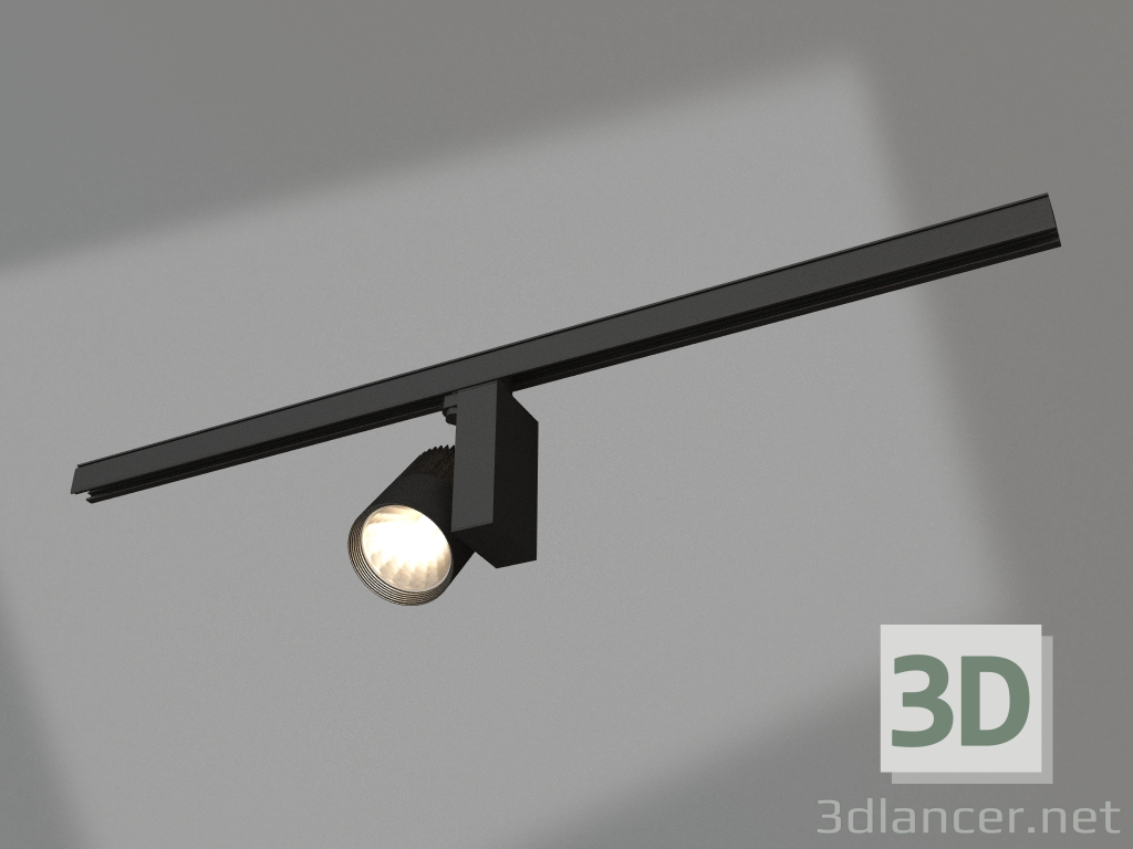 modello 3D Lampada LGD-ARES-4TR-R100-40W Warm3000 (BK, 24 gradi) - anteprima